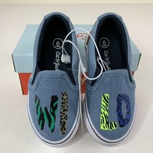 Cat & Jack Toddler Boys' Tom Slip-on Sneakers Sz 6